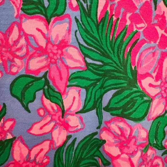NWT Lilly Pulitzer  Tessa Dress Floral  V-Neck Size XS Tropical Palm Beach - Picture 6 of 9
